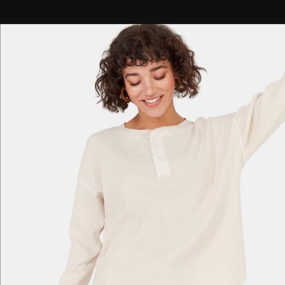Mate the label waffle Henley
